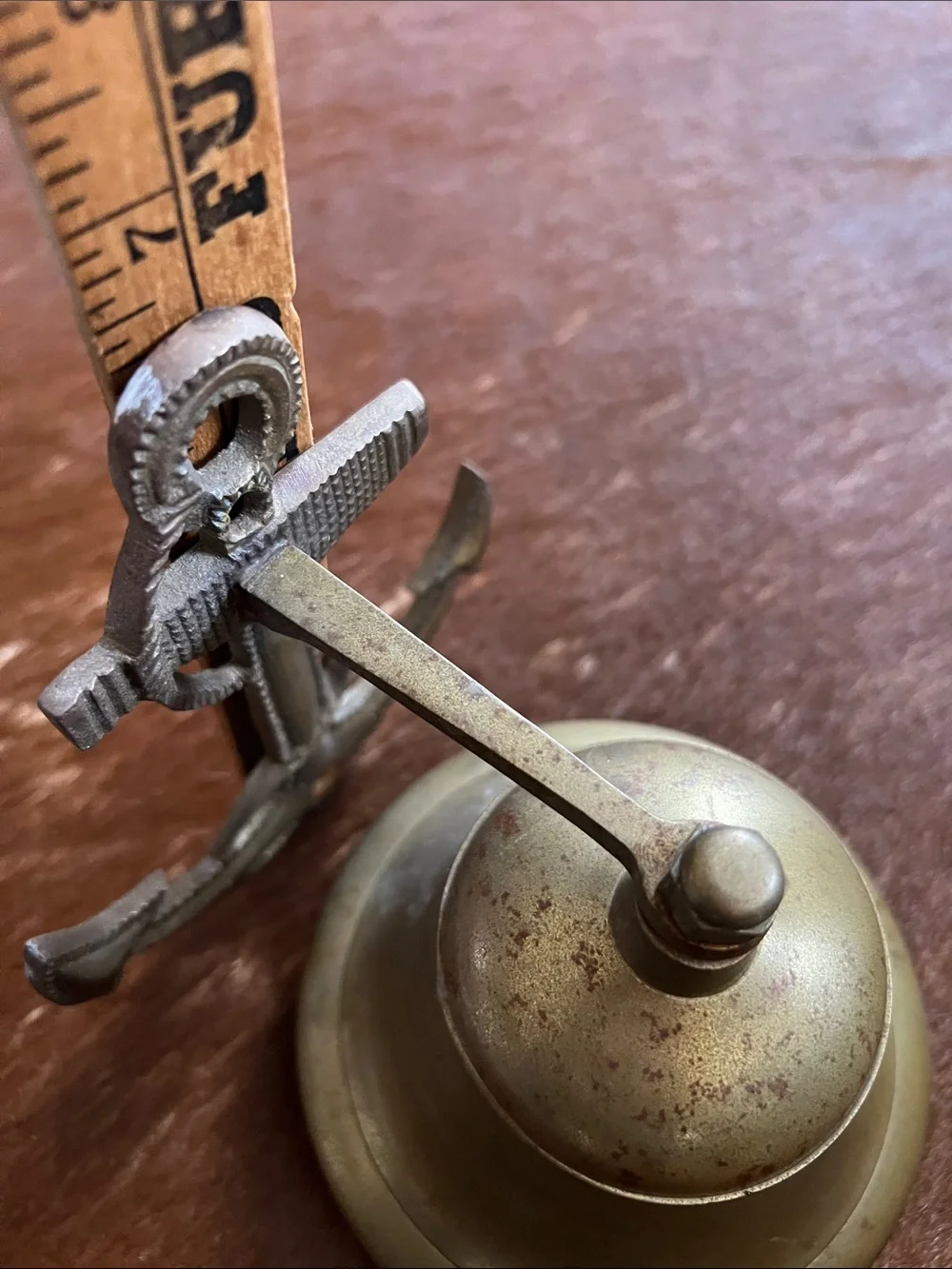 Brass Anchor Wall Bell - Nautical Home Accent